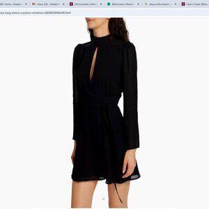 NWT Reformation Ottessa Dress Black - Size M